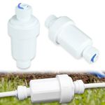 Outdoor Misting System Water Filter 2 Pieces Calcium Inhibitor Filter for 1/4 Garden Hose Hard Water Filter Misting System Protector 100 Mesh