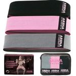 Arena Strength Fabric Booty Bands: Fabric Resistance Bands for Legs and Butt: 3 Pack Set. Perfect Workout Hip Band Resistance. Workout Program and Carry Case Included.…