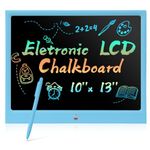 EooCoo LCD Writing Tablet, Electronic Writing Drawing Colorful Screen Magnetic Doodle Board,15" Handwriting Drawing Tablet Gifts for 3 4 5 6 7 Years Old Kids and Adults at Home, School, Office, Blue