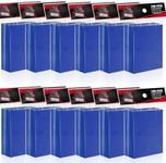 Trading Card Sleeves,Top Loaders Card Protection for Baseball Cards, Matte Card Sleeves Fit for Yugioh,Football,Magic,Sports Cards (Blue, 1200)