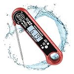 ORIA Digital Meat Thermometer, Instant Read Cooking Thermometer with LCD Backlight & Foldable Probe, IP67 Waterproof, Lock Function, Auto On/Off, Food Thermometer with Bottle Opener for BBQ, Milk,etc