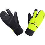 GOREWEAR GORE-TEX INFINIUM™ Thermo Split Gloves, Black/Neon Yellow, 6