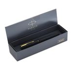 Parker Frontier Matte Black Gold Trim Fountain Pen | Perfect For Professional Use | Elite Pen For Corporate Purposes