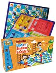 SARTHAM 2 in 1 Board Games, Ludo and Snake and Ladder, Multicolor, Age 4+