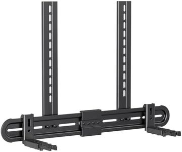 USX MOUNT Universal Soundbar Mount, Sound Bar TV Bracket for Soundbar with Speaker, Fits 2 Installation Options, Removable No-Slip Base Holder Extends 3.46”-6.06”