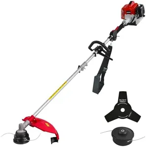 AMERISUN 25.4cc Gas Weed Wacker, 3-in-1 String Trimmer/Edger 16-Inch, 10-Inch Brush Cutter for Garden Edging & Lawn Care