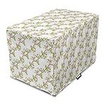 Lunarable Flower Dog Crate Cover, C