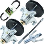 POSEAGLE 2 Pack 918-06991 Spindle Assembly with 954-04060C Belt Replaces 618-06991, 918 06991, 91806991 for Huskee LT4200 T1000 T1200 T1400 TB42 Craftsman T110 T130, Murray M115-42 M155-42 Tractors