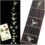 Inlaystickers Bee Hummingbirds - Fret Markers Inlay Stickers Decals for Guitars F-326BH-GT