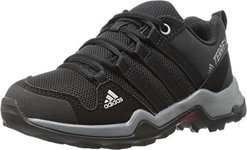 adidas Outdoor Kids' Terrex AX2R Lace-up Shoe, Black/Black/Vista Grey, 2 M US Little Kid