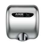 AIKE Surface Mounted High Speed Commercial Hand Dryer CUL Approved 120V 1500W, Polished Stainless Steel Finish Model AK2800B