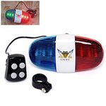 Outdazzle Police Sound Bike LED Light Kids Electronic Horn Siren - Cycle Horn, 6 LED Cycle Light 4 Sounds Trumpet - Cycle Bell for Bicycle | Siren - Cycle Bell | Warning Safety - Cycle Light