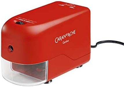 Caran d-Ache 477.070 Electric Pencil Sharpener Rouge - Taille-Crayons (Electric Pencil Sharpener, Rouge)