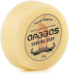 Anbbas 100g Shaving Soap Refill Goat Milk 3.5OZ from New Zealand for Barber Traditional Wet Shaving