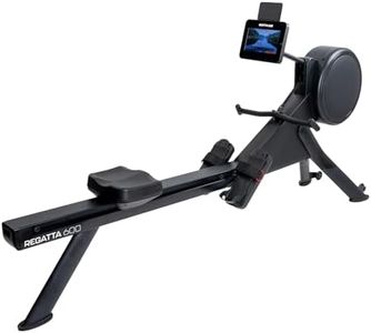 KETTLER Regatta 600 Rudergerät – Hybrid-Widerstand (Luft + Magnet), 24 Stufen, Touchscreen-Display mit Apps & virtuellen Ruderstrecken, klappbar, bis 150 kg, für Zuhause & semiprofessionellen Einsatz