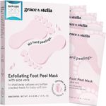 Award-Winning Foot Peeling Mask - Dr. Pedicure Foot Peel Masks (4 Pairs, Lavender) - Moisturizing Foot Masks That Remove Dead Skin, Exfoliating Foot Mask for Dry Cracked Feet, Feet Peeling Mask