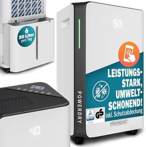 Monzana® Déshumidificateur d'air 20L/Jour 30 m² Purificateur d'air pour Personnes allergiques WiFi Smart Home App intérieur