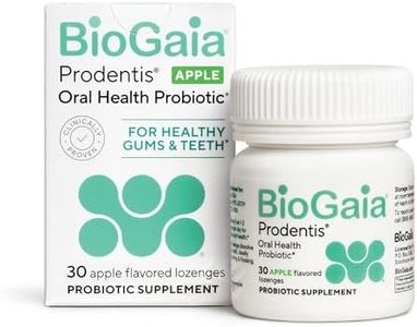 BioGaia Prodentis | Dental Probiotic Lozenges | Promotes Healthy Gums & Teeth | Defends Against Dental Problems | Replenishes Oral Microbiome | Improves Oral Health | Apple Flavor | 30 Day Supply