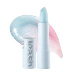 UNLEASHIA Glacier Vegan Lip Balm |Glitter|Moisturizing|Vitamins|Shea Butter|Glossy|Lip Base #No.2 Blue Lagoon (No.2 Blue Lagoon), 1 Count