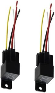 2 Pcs JD-2912 4 Pin DC 36V 40A Relay Multi-Purpose Automotive Relay Heavy Duty Standard Relay for Car Motor, Auto Universal Replacement Accessories with Harness