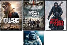 Planet Of The Apes Trilogy Rise / Dawn / War For The Planet Of The Apes 3 DVD Set Includes Glossy Print Movie Art Card