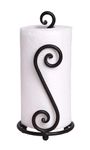 Kundi Wrought Iron Tissue Roll/Paper Towel Holder for Kitchen and Dining Table (S Shape)