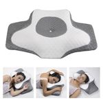 Topmener Orthopedic Pillow Memory Foam Cervical Pillow Softness and Height Adjustable Butterfly Shape Neck Support Ergonomic Sleeping Pillow For Side Back & Stomache Sleepers