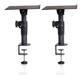 Gator Frameworks Desktop Clamp-On Studio Monitor and Speaker Stand - Set of 2 (GFWSPKSTMNDSKCMP)