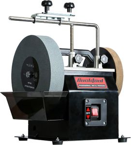 BUCKTOOL 250mm Wet Bench Grinder – Water-Cooled Sharpening Tool