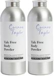 Corinne Taylor Organic Talc-Free Body Powder with Lavender & Chamomile – Natural Dusting Powder for Anti-Sweat, Anti-Chafing & Sensitive Skin – Gentle Absorbent Powder 85g (Pack of 2)