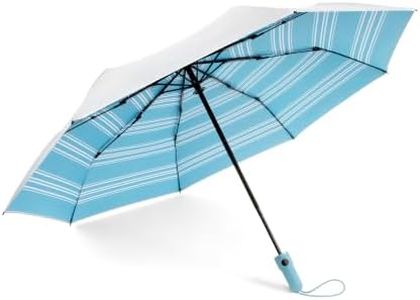 ShedRain Women's Golf Umbrella, Silver Mariner, Full Size Stick