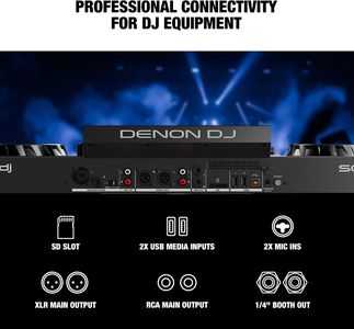 Denon DJ SC LIVE 4 Controller – 4-Deck Standalone, Black