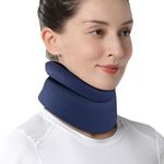 Velpeau Neck Brace - Cervical Collar - Soft Neck Support Relieves Pain & Pressure in Spine - Wraps Aligns Stabilizes Vertebrae & Keep Warm by Velpeau (Blue Medium)