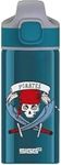 SIGG - Aluminium Kids Water Bottle - Miracle Pirates - With Straw - Leakproof - Lightweight - BPA Free - Climate Neutral Certified - School & Sports - Blue - 0.4L