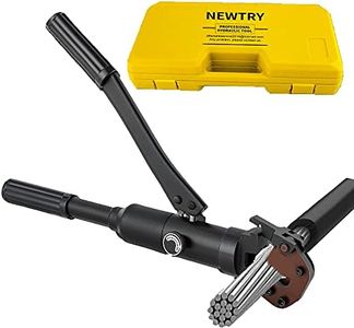 NEWTRY Hydraulic Cable Cutter Hydraulic Rebar Cutter φ25/32” Steel Wire Cutter 60KN Bolt Cutter for Copper Aluminum Cable, Armoured Cable, ACSR, Wire Rope, Steel Strand Wire, Aluminum Wire