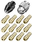 Multi Chuck Set Compatible with Dremel, Mellbree 0.8-3.2mm Drill Keyless Bit Collet Nut Kit Replacement Keyless Quick Change Chuck Rotary Tool Accessory Compatible with Dremel 3000 4000 7700 8200