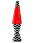 Spencer's Ride with Me Lava Lamp - 17 Inch | Black and White Base | Red Liquid | Red Wax | Home Décor | Lighting