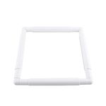 Universal Cross Stitch Clip Frame Square Plastic Embroidery Cross Stitch Frame Polypropylene Material Mount and Clamps for Embroidery Quilting Cross stitch Needlepoint Silk Painting (27.9×27.9cm)