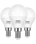 Vanke E14 LED Light Bulb, Warm White 2700K, 6W (40 Watts Equivalent), SES Small Screw Light Bulb, 470 Lumen LED Golf Ball Bulbs, Non-Dimmable, Pack of 3