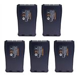 Baofeng Walkie Talkie Battery for BF-888S Backup Rechargeable Battery Li-ion 1500 MAH(5 Packs)