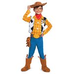 Woody Costume, Official Disney Pixar Toy Story 4 Deluxe Boys Costume, Size (2T)