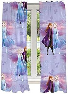 Franco Kids Room Window Curtains Drapes Set, 82 in x 63 in, Disney Frozen 2(Prints May Vary)