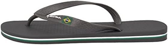 Ipanema Men's CLAS Brasil Ii Ad Flip Flops, Multicolour (Dark Grey/Grey 8722), 10.5 UK