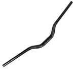 FIFTY-FIFTY Mountain Bike Riser Handlebar, Aluminum Alloy MTB Handlebar, 31.8mm Diameter, 780mm Wide Bicycle Bar, Black, 50mm Rise