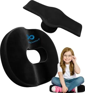 Everlasting Comfort Donut Pillow for Hemorrhoids, Tailbone Pain Relief Cushion - 2-in-1 Hemorrhoid Pillow & Seat Cushion - Memory Foam Donut Pillow for Tailbone Pain - Butt Pillow & Butt Cushion