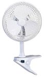 Pro Elec PEL01915 6" Mains Powered Clip-On Fan With 360 Degree Pivot, White