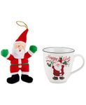 Pfaltzgraff 2-Pc. Winterberry Mug & Plush Santa Set,