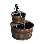 Outsunny Wood Freestanding Fountain
