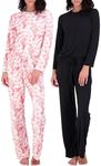 2 Pack: Long Sleeve Pajamas For Wom