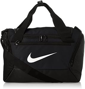 NIKE Brasilia X-Small Duffel - 9.0, Black/Black/White, Misc